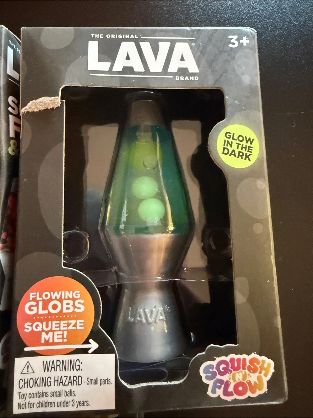 All 3 Colors New Schylling Squish 'n Flow Original Lava Lamp Glow Dark Squishy